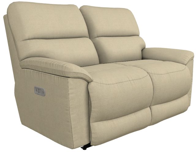 La-Z-Boy® Brooks Sand Power Reclining Loveseat with Headrest and Lumbar-0