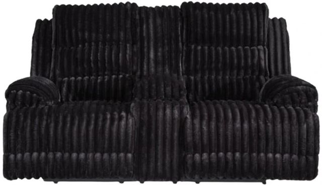 Signature Design by Ashley® Technique Onyx Power Reclining Loveseat with Console-1