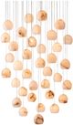 Currey & Company Lazio Multi-Drop Natural/Painted Silver Pendant Lighting-0