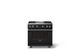 Viking® 5 Series 36" Onyx Pro Style Gas (NG) Range with Polished Chrome Trim-3