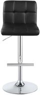 Coaster® Lenny 2-Piece Chrome/Black Adjustable Height Stools-3