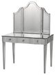 Currey & Company Gilda Mirror Top Granello Silver Leaf Vanity Table-2