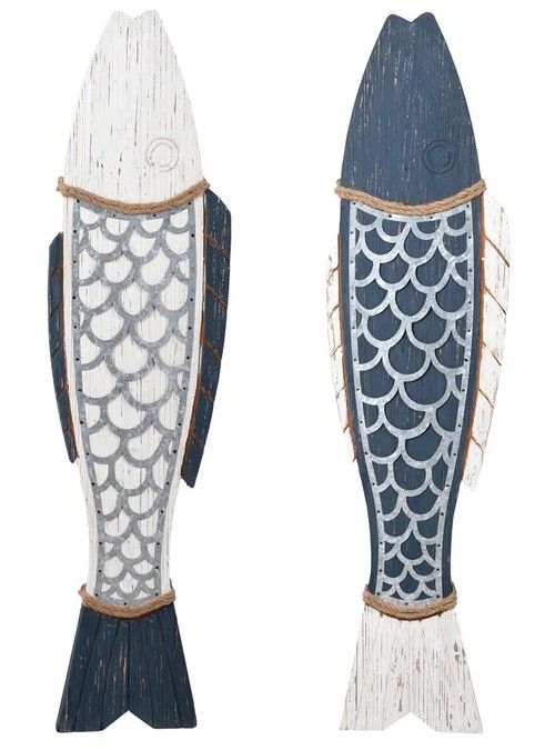 Stylecraft 2-Piece Perch Blue/White Wall Art Set-1