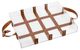 A & B Home Brown/Clear Rectangle Decorative Tray-0