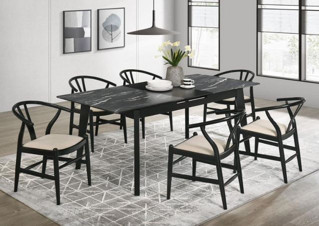 Coaster® Dinah Black Wishbone Dining Side Chair -5