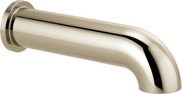 Brizo Essential™ Brilliance® Polished Nickel Linear Round Non-Diverter Tub Spout-0