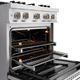 ZLINE 30" 4.2 cu. ft. Gas Range with 4 Burner DuoPro™ Cooktop and Convection Gas Oven in Satin Stainless Steel-4