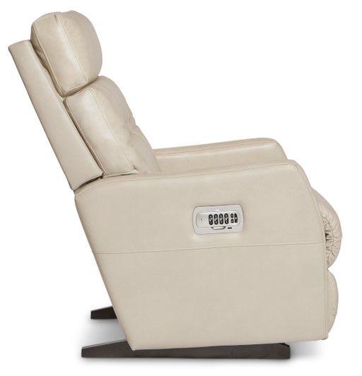 La-Z-Boy® Lennon Ice Leather Power Rocking Recliner with Headrest and Lumbar-3