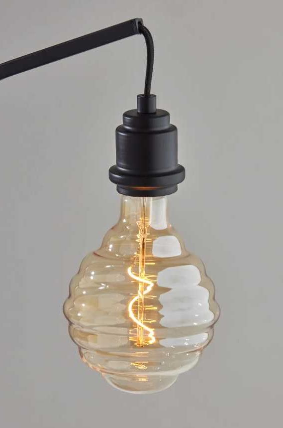 Adesso® Wren Black/Natural Desk Lamp-1
