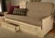 Kodiak Furniture Lexington Taxi Woodsmoke/Weathered White Full Storage Futon with Mattress -1