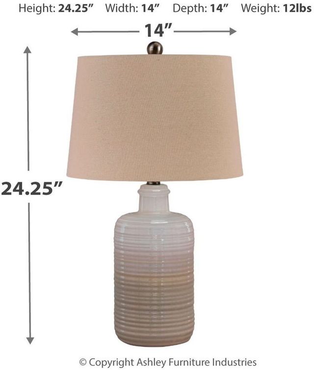 Signature Design by Ashley® Marnina Taupe Table Lamp-3