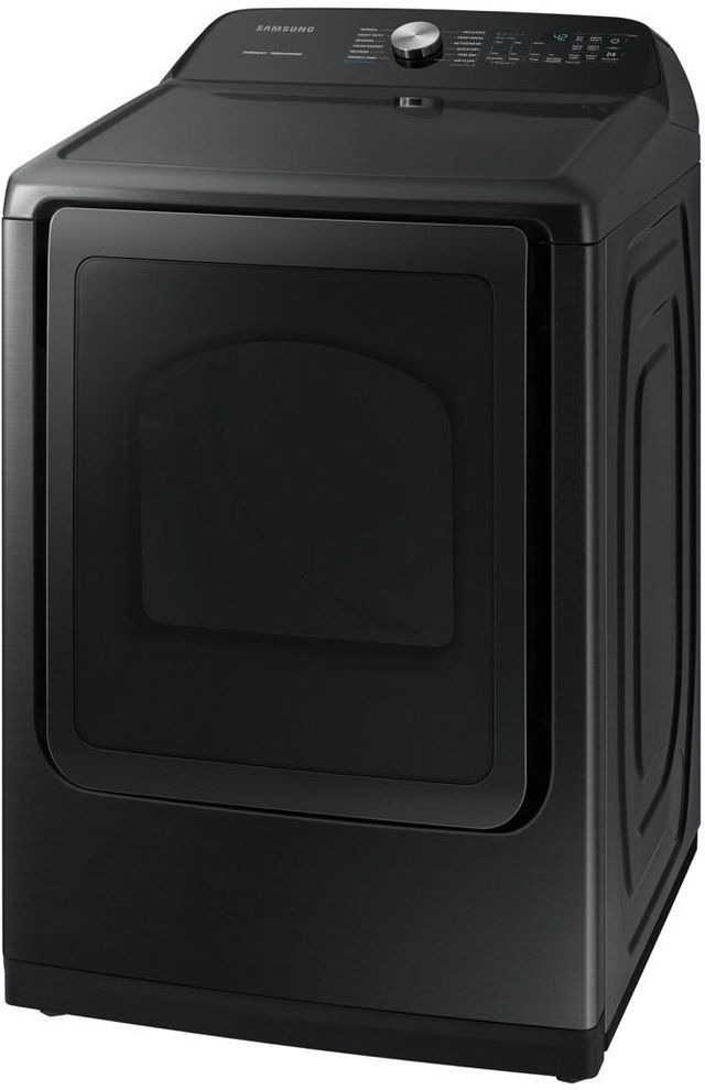 Samsung 7.4 Cu. Ft. Fingerprint Resistant Black Stainless Steel Front Load Gas Dryer-3