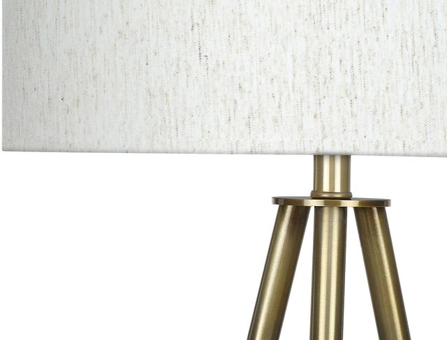 Monarch Specialties Inc. 63"H Ivory Metal Floor Lamp-2