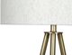 Monarch Specialties Inc. 63"H Ivory Metal Floor Lamp-2