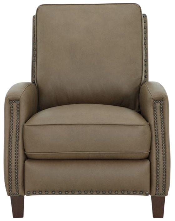 BarcaLounger® Melrose Cashmere Taupe Leather Manual Recliner-3