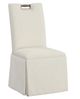 Fairfield® Customizable Entree Dining Pull Tall Back Skirted Dining Chair with Mica Legs-0