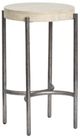 Magnussen Home® Jennings Edgecomb Gray Accent Table with Weathered Antique Nickel Base-0