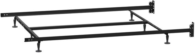 Rize Home Universal Twin/Full/Queen/California King/King Low Profile Bed Frame with Glides and 6 Legs-3