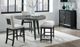 Najarian Furniture Proximity Gray/Gray Oak Curved Counter Bench-1