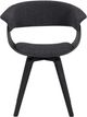 Armen Living Summer Black/Charcoal Dining Arm Chair-2