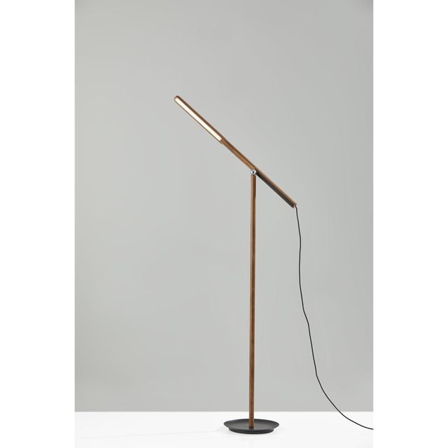 Adesso® ADS360 Gravity Walnut  LED Floor Lamp-1