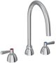 Elkay Chrome 8" Centerset Concealed Deck Laminar Flow Faucet with 8" Gooseneck Spout and 2" Lever Handles-0