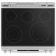 GE® 600 Series 30" White Slide-In Electric Range-3