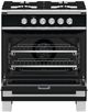 Fisher & Paykel 30" Black Pro Style Natural Gas Range-1