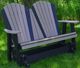 Nature's Best Furniture Customizable Adirondack Polyethylene Outdoor Double Glider-0
