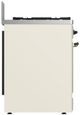 Ilve® Majestic III 30" Antique White Pro Style Dual Fuel Natural Gas Range with 5 Black Brass Burners and Burnished Trim-3