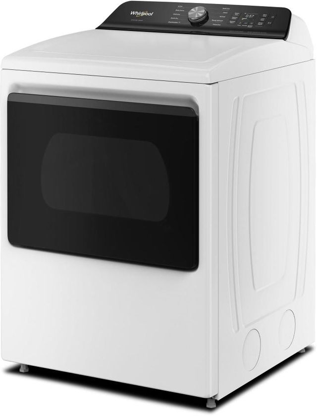 Whirlpool® 7.5 Cu. Ft. White Smart Electric Dryer with Steam Iron and AI Dry-3