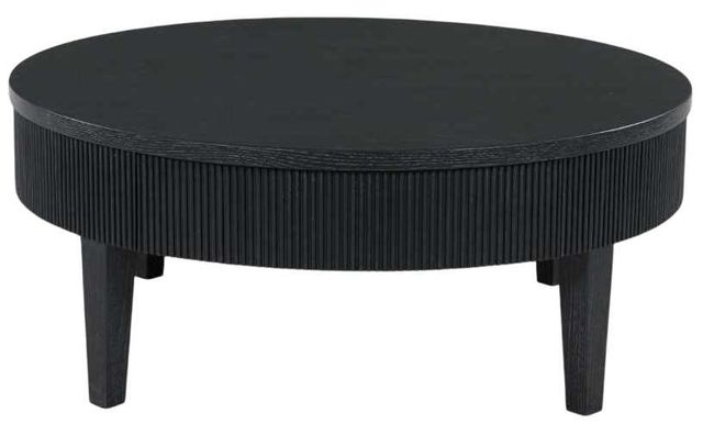 Signature Design by Ashley® Marstream Black Round Cocktail Table-1