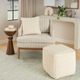 Nourison Home™ Mina Victory Lifestyle Ivory 16''x16'' Pouf-2