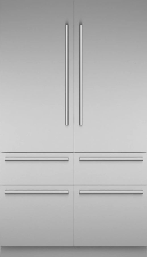 Thermador® Freedom® 48" 26.8 Cu. Ft. Stainless Steel Built-in French Door Refrigerator with Masterpiece® Handle-0