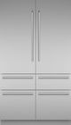 Thermador® Freedom® 48" 26.8 Cu. Ft. Stainless Steel Built-in French Door Refrigerator with Masterpiece® Handle-0