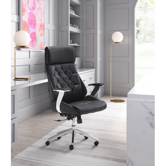 Zuo® Modern Boutique Black Office Chair-2