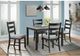 Elements International Martin 5-Piece Black/Gray Dining Set-4