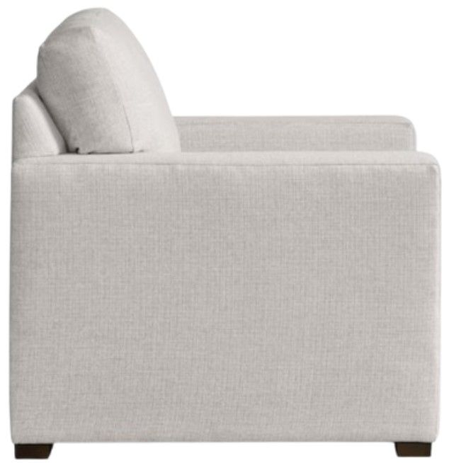 Bassett® Furniture Anson Chrome Track Arm Chair-2