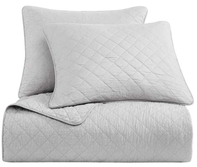 HiEnd Accents Cotton Comfort 3-Piece Gray King Bedding Bundle-0