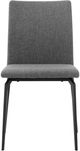Armen Living Lyon 2-Piece Black/Gray Dining Side Chair Set-2