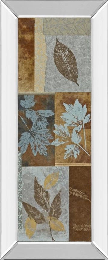 Classy Art Blue Fusion Panel l by Jeni Lee Mirror Framed Wall Art-0