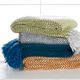 Surya Trina Bright Blue 50"x60" Throw Blanket-2