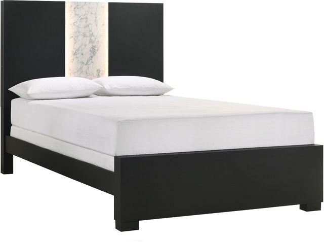 Crown Mark Rangley Black Queen Panel Bed-0