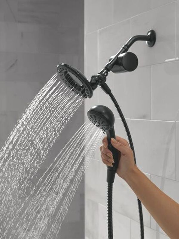 Delta Clarifi™ Matte Black Shower Filter Attachment with 4-Setting In2ition®-2
