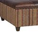 King Hickory Customizable Depot Leather and Fabric Storage Ottoman-1