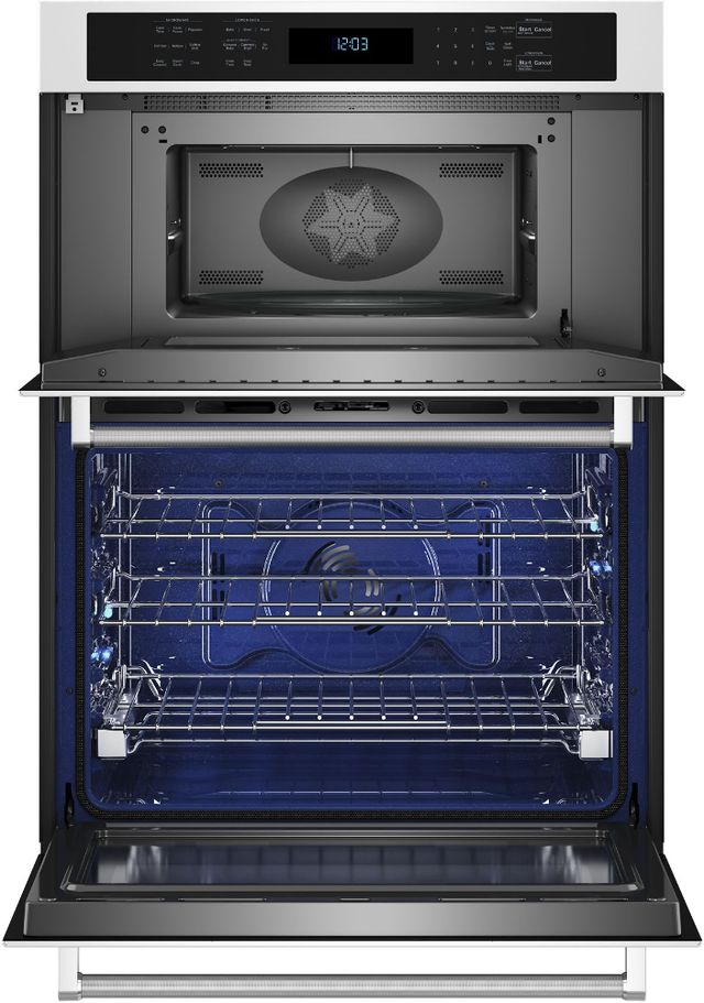 Clearance KitchenAid® 27" Stainless Steel Oven/Microwave Combo Electric Wall Oven-1