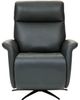 Flexsteel® Haven Harbor Leather Power Swivel Recliner with Power Headrest and Lumbar-3