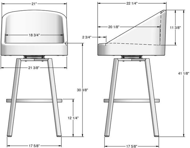 Amisco Customizable Wembley Swivel Bar Stool-2