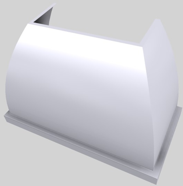 Vent-A-Hood® Designer Series 48" White Wall Mounted Range Hood-3