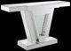 ACME Furniture Nysa Mirrored Console Table with Triangular Base-0